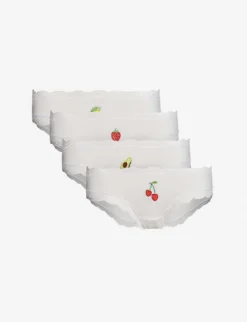 Set Of Four Basics Fruit Stretch-modal Briefs