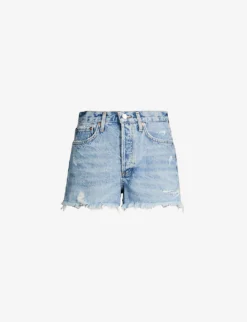 AGOLDE Parker Mid-rise Denim Shorts