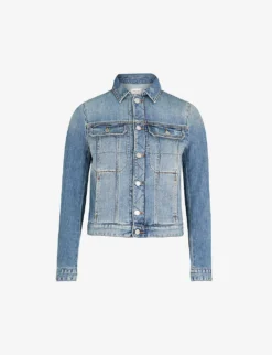 Zadig & Voltaire Kioky Faded Stretch-denim Jacket
