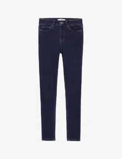 Reiss Lux Skinny Mid-rise Stretch-cotton Jeans