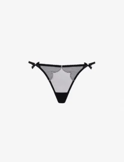 AGENT PROVOCATEUR Lorna High-rise Mesh Thong