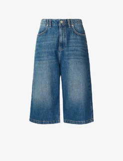 Whistles Wide-leg Denim Culottes