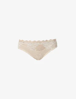 Wacoal Lace Perfection Mid-rise Stretch-lace Briefs