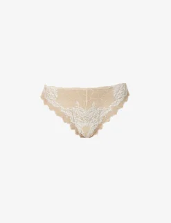 Wacoal Lace Perfection Mid-rise Stretch-lace Tanga Briefs