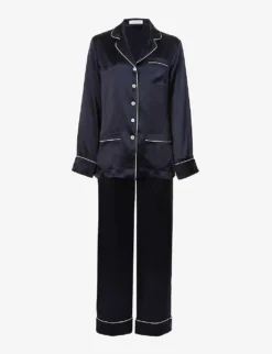 Coco Silk-satin Pyjama Set