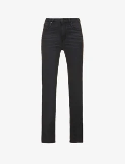 Paige Sarah Slim High-rise Cotton-blend Denim Jeans
