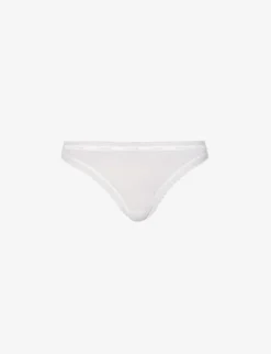 Calvin Klein Bottoms Up Mid-rise Stretch-jersey Thong