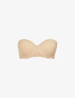 MAISON LEJABY NUFIT V-neck Stretch-woven Bra