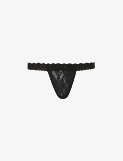 HANKY PANKY Signature Mid-rise Stretch-lace Thong