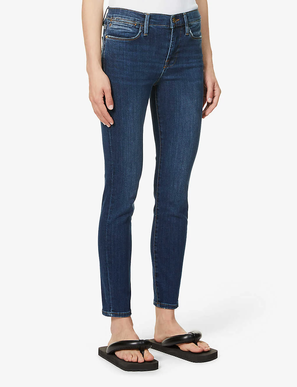 FRAME Le High Skinny-leg High-rise Stretch-denim Jeans - Image 3