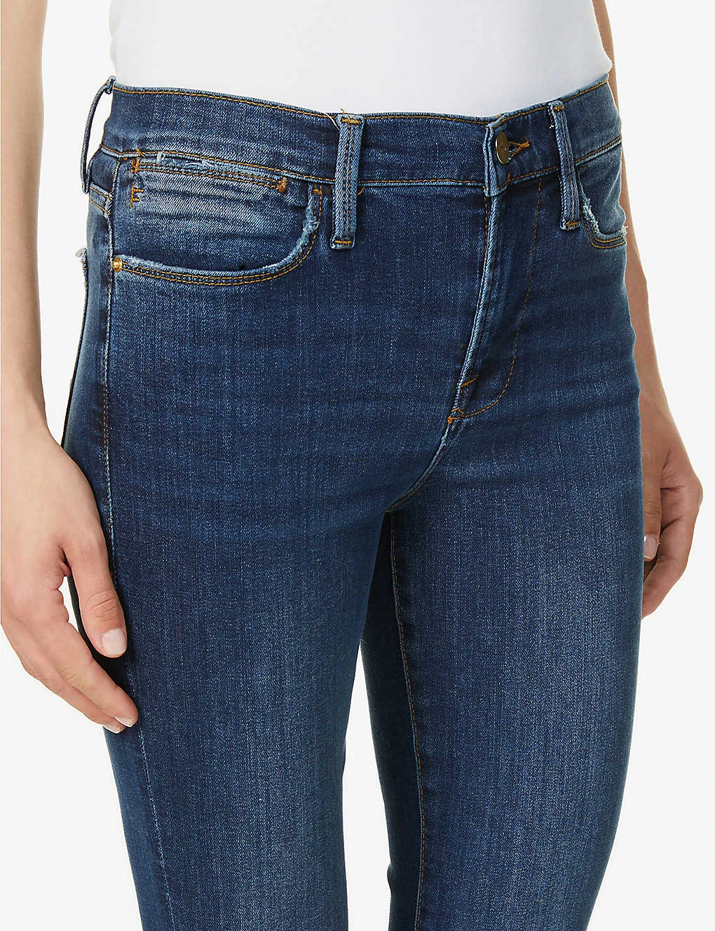 FRAME Le High Skinny-leg High-rise Stretch-denim Jeans - Image 5
