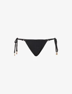 Seafolly Sea Dive Textured Mid-rise Bikini Bottoms