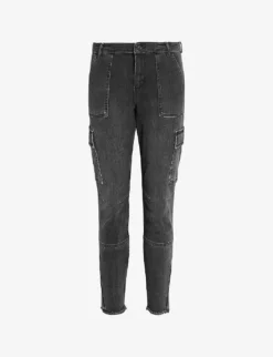AllSaints Duran Cargo Skinny-leg Stretch-denim Jeans