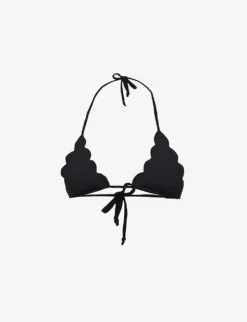 Marysia Broadway Scallop-edged Bikini Top