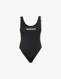 Calvin Klein Intense Power Logo-embroidered Swimsuit