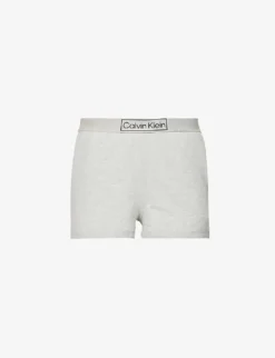 Calvin Klein Reimagined Logo-print Recycled Polyester-blend Sleep Shorts