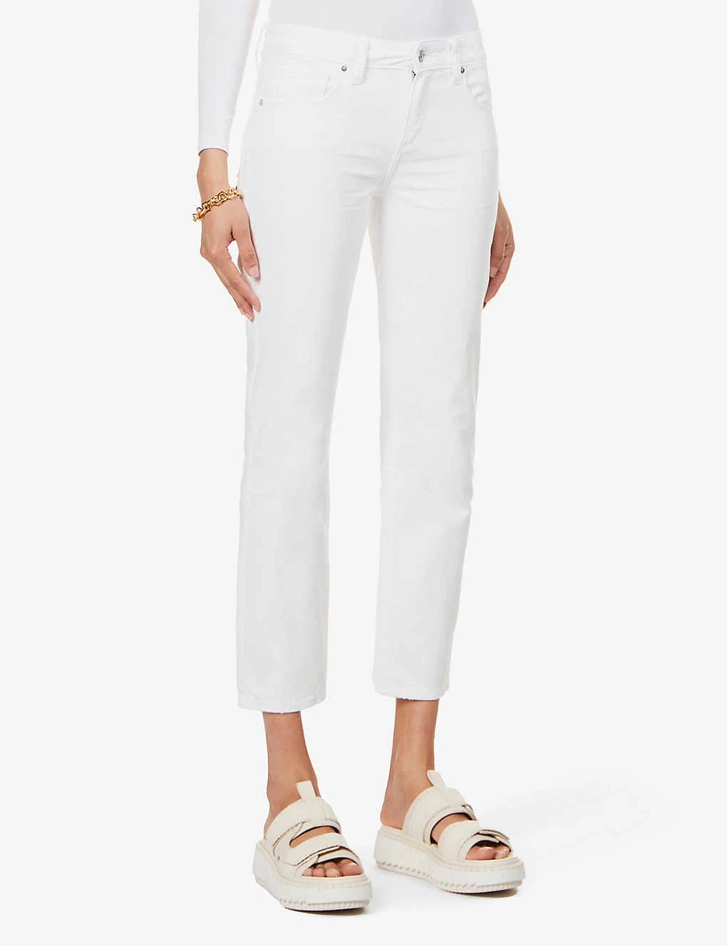 Paige Amber Straight-leg Mid-rise Stretch-denim Jeans - Image 3