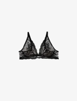 Calvin Klein Comfort Lotus-lace Lift Plunge Bra
