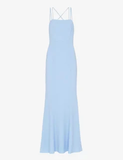 Whistles Emily Square-neck Strappy Stretch-crepe Maxi Dress