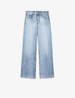 Ted Baker Roseum Wide-leg Cropped Stretch-denim Jeans