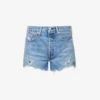 Levis 501 Distressed High-rise Denim Shorts