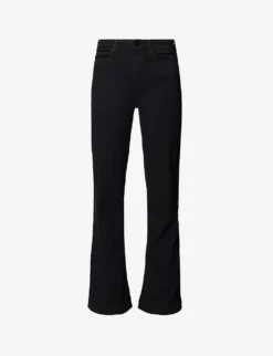 Paige Leenah Ankle Straight-leg Mid-rise Stretch-denim Jeans