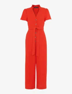 Whistles Emmie Relaxed-fit Linen Jumpsuit