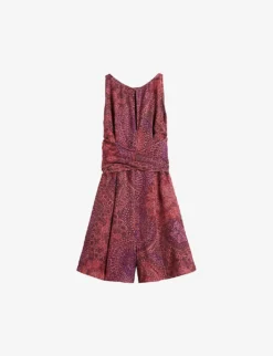 Ted Baker Odesia Graphic-print Woven Playsuit