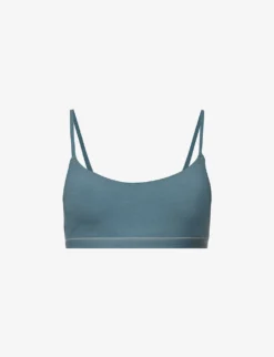 Scoop-neck Stretch-cotton Bralette