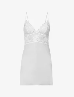 Wacoal Lace Perfection Stretch-lace And Mesh Chemise