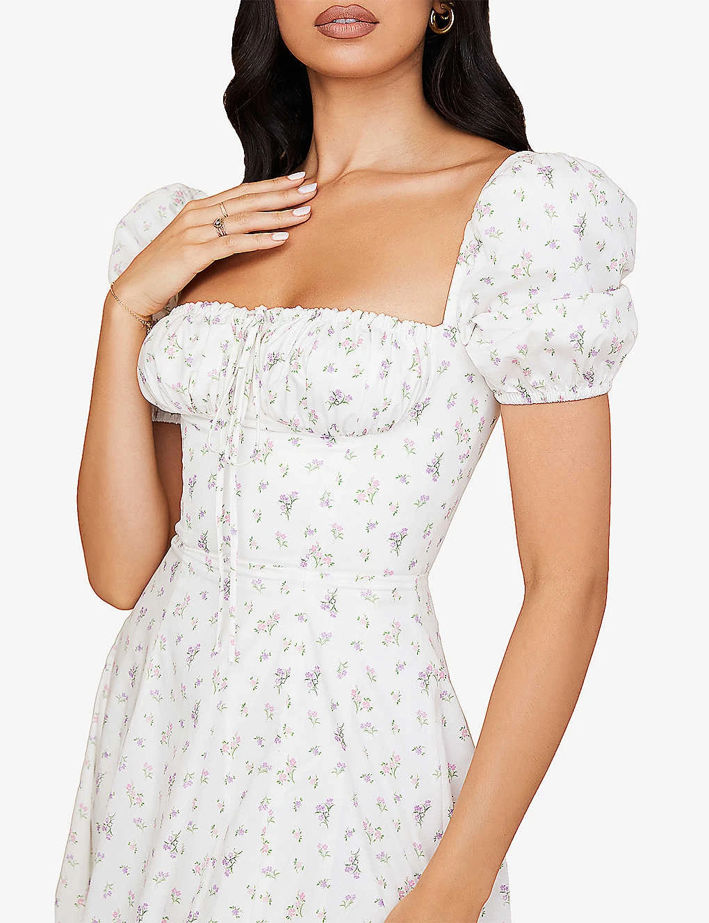 Tallulah Floral-print Cotton-blend Midi Dress - Image 5