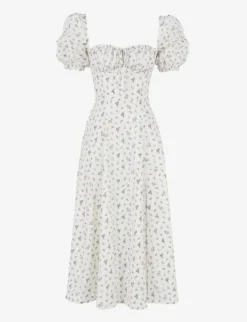 Tallulah Floral-print Cotton-blend Midi Dress