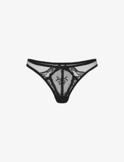 AGENT PROVOCATEUR Rozlyn Low-rise Lace Mesh Thong