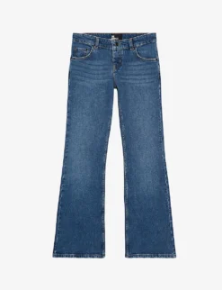 THE KOOPLES Faded-wash Bootcut Mid-rise Stretch-denim Jeans