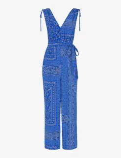Whistles Bandana-print Woven Jumpsuit