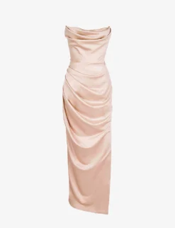 Adrienne Slim-fit Satin Maxi Dress