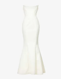 Ines Flared Satin Wedding Dress