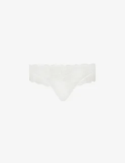 Simone Perele Reve Floral Mesh And Lace Briefs