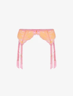 AGENT PROVOCATEUR Yara High-rise Stretch-mesh Suspender Belt
