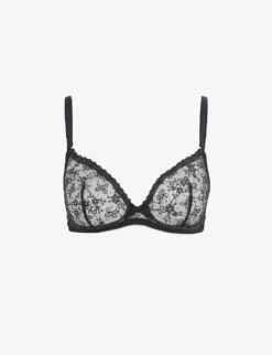 AGENT PROVOCATEUR Malorey Underwired Semi-sheer Lace Bra