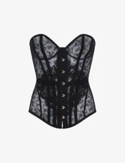 AGENT PROVOCATEUR Malorey Floral Lace Corset