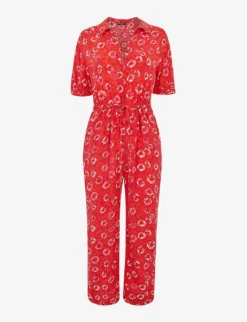 Whistles Jenny Floral-print Woven Jumpsuit