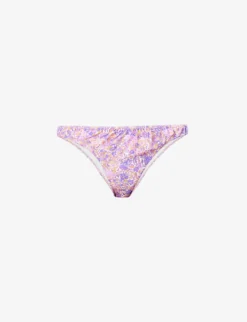 Delphi High-rise Stretch-woven Bikini Bottom
