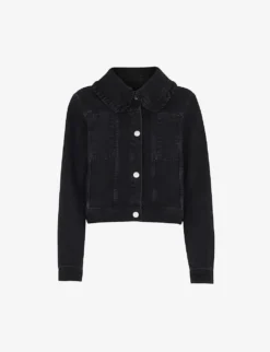 Whistles Oversized-collar Boxy-fit Denim Jacket