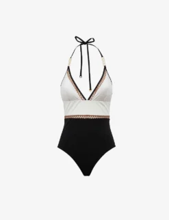 Reiss Ray Halter-neck Swimsuit