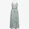 Reiss Floral-print Recycled-polyester Midi Dress
