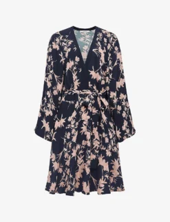 Reiss Kerina Floral-print Woven Mini Dress