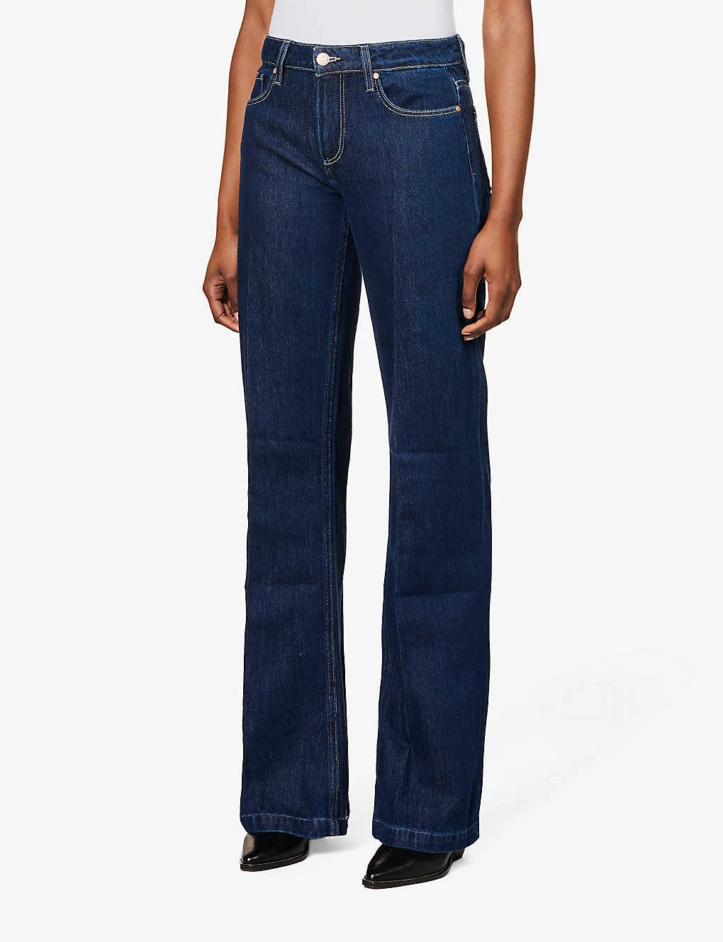 Paige Sonja High-rise Wide-leg Cotton-blend Jeans - Image 3