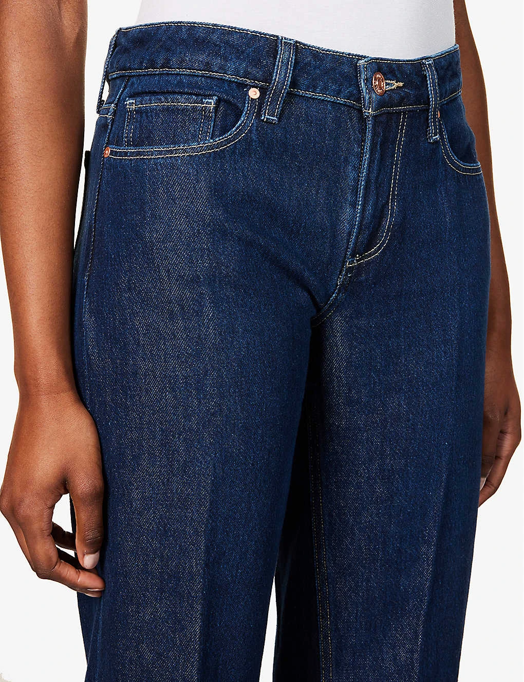 Paige Sonja High-rise Wide-leg Cotton-blend Jeans - Image 5