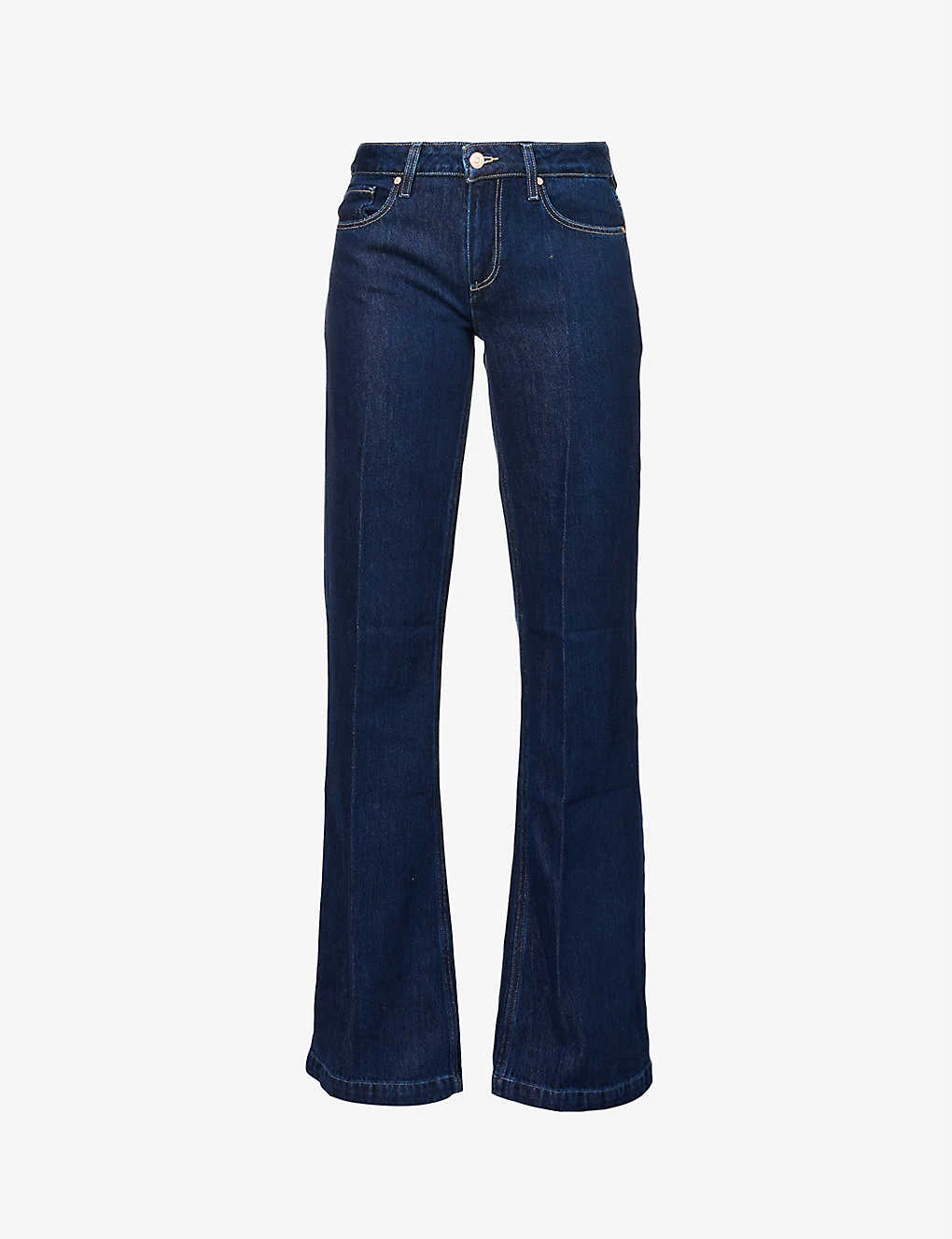 Paige Sonja High-rise Wide-leg Cotton-blend Jeans